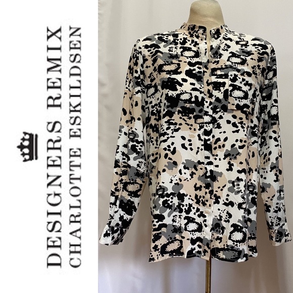 DESIGNERS REMIX by Charlotte Eskildsen silk shirt - Picture 3 of 5
